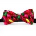 Papion personalizat, crini, flori rosii,